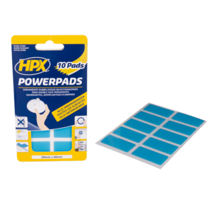 10 tiras adhesivas doble cara HPX Powerpads
